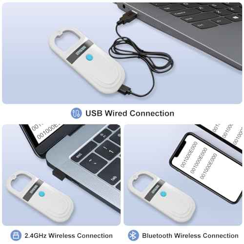 3-in-1 Pet Microchip Scanner 2.4GHz Wireless+Bluetooth+USB 256 Data Storage Animal Universal Microchip Tag Reader for ISO 11784/11785,FDX-B and ID64 RFID EMID (Bluetooth 180)