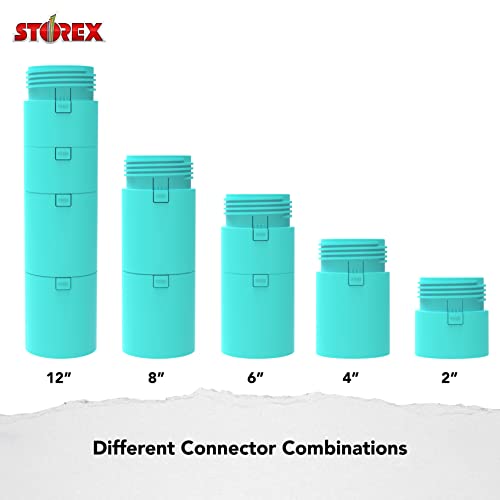 Storex Active Tilt Stool ? Ergonomic Seating for Flexible Office Space and Standing Desks, Adjustable 12-24 Inch Height, Teal (00325U01C)