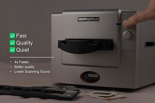 Pacific Image PrimeFilm 120 Pro Plus Film Scanner. Medium & 35mm Film, Slide Scanner. Faster Scan Speed. 6,400 dpi/48-bit True Color. 4.2 Dynamic Range. Mac/PC