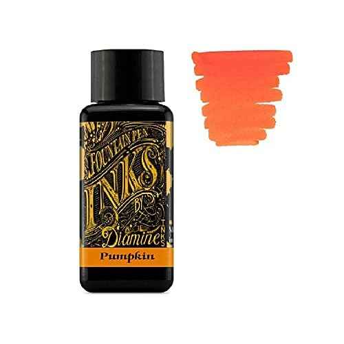 Diamine - 30ml Fountain Pen Ink - Colour Wheel - 6 x Bottles - Oxblood, Pumpkin, Steel Blue, Imperial Purple, Hope Pink, Delamere Green
