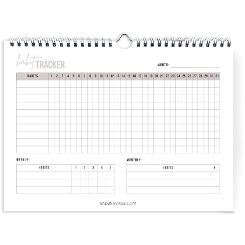 Habit Tracker by Shelby Sacco - Daily Habit Tracker Journal with Affirmations and Educational Material on the Habit Loop for Creating Habits to Improve Your Life