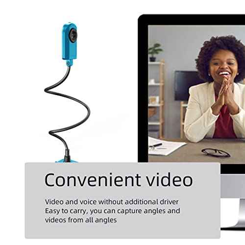 Document Camera (Blue) Ultra High Definition 5MP USB Document Camera ? Mac OS, Windows, Chromebook Compatible for Live Demo, Web Conferencing, Distance Learning, Remote Teaching,Scanner