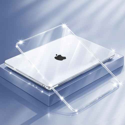 MOSISO Compatible with MacBook Air 13 inch Case 2025 2024 2023 2022 Release M4 A3240 M3 A3113 M2 A2681, Protective Plastic Hard Shell Cover Compatible with MacBook Air 13.6 inch Case, Crystal Clear