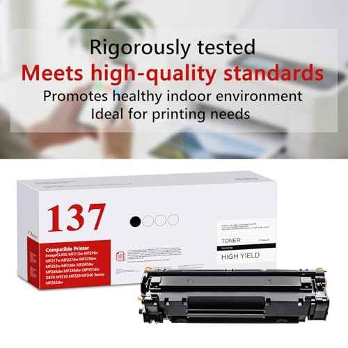 137 CRG137 High-Yield Toner Cartridge (1-Pack, Black) Replacement for Canon 137 CRG137 Toner imageCLASS MF212w MF216n MF217w MF244dw MF247dw MF227dw Printer