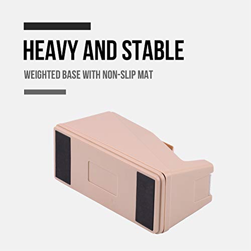 Lichamp Desktop Tape Dispenser with 3in Core – 8 x 3 x 3.8 in, Non-Skid Base