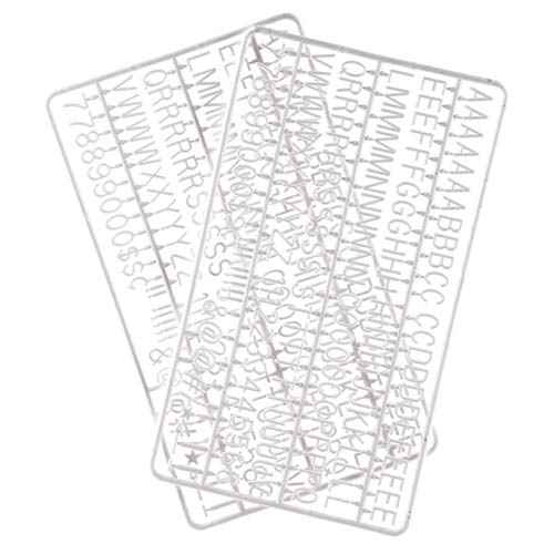 Letters for Felt Letter Boards, 300 Pieces Including Characters, Numbers & Symbols 0.7 Inch for Changeable Plastic Message Boards (White)