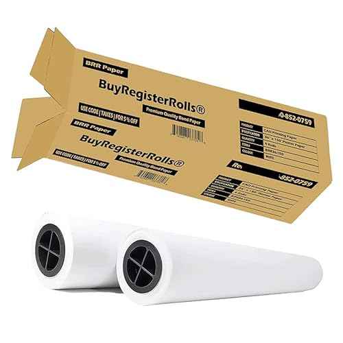 36¡¯¡¯ x 150¡¯ Plotter Paper (New & Premium 2 Rolls) 20 lb Uncoated 96 Bright White (75 GSM with 2¡¯¡¯ Core) CAD Paper Rolls For Engineers, Architects, Copy Service Shops w/Inkjet Printers