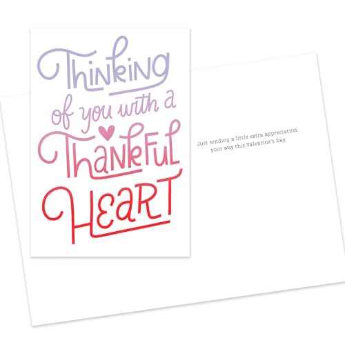 Hallmark Business Bulk 25 Pack Assorted Valentine's Day cards (5 designs) for Customers and Employees (Appreciation for You), 5 x 7 Cards, Message Inside, Envelopes Included