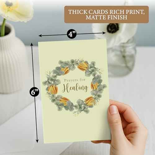 24 Pack Unique Sympathy Cards with Envelopes - 4 x 6 in, Bulk Box Set of Bereavement and Condolence Card Assortment with Short Sympathy Messages for Comfort