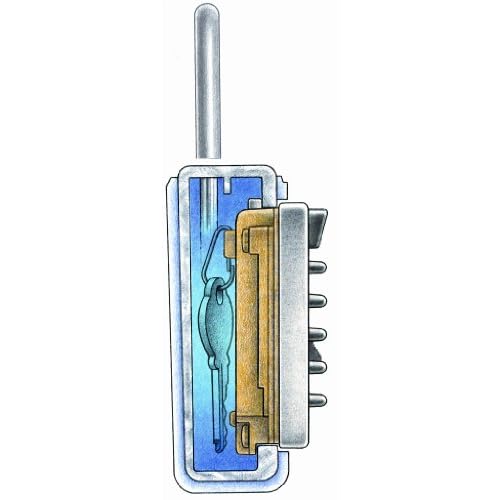 Kidde AccessPoint 001404 KeySafe 3-Key Portable Push Button Key Safe Box, Clay