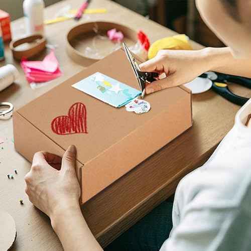 9x6x2 Inches Shipping Boxes 50 Pack, Brown Corrugated Cardboard Boxes for Small Business Mailing Mailer Box and Packaging Supplies Carton