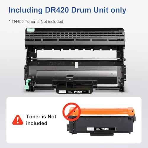 Compatible Drum Unit Replacement for Brother DR-420 DR 420 DR420 Drum Unit Compatible with HL-2270DW HL-2280DW HL-2230 HL-2240 MFC-7360N MFC-7860DW DCP-7065DN Printer - 2 Pack Not Toner