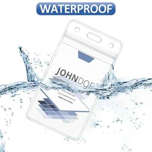 400 Pack Neck Lanyard Bulk with ID Card Holder Lanyards for ID Badges Vertical Name Badge ID Card Holders Flat Neck Lanyards with Clip for Nurses Teacher Students, Black