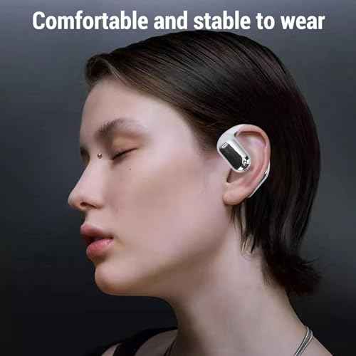 Real Time Language Translator Earbuds, AI Language Translator Earphone, Translation Earbuds 133 Languages for iOS Android, Music Playback, with LCD Screen (Silver)