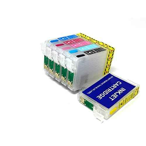 INKXPRO Empty Remanufactured Refill Cartridge Kit Works with Artisan 1430 Stylus Photo 1400 Printers (Refillable Cartridges Only)