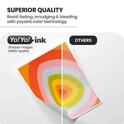 YoYoink 5-Pack Remanufactured Ink Cartridge Replacement for Epson T202XL 202 XL (2 Black, 1 Cyan, 1 Magenta, 1 Yellow)