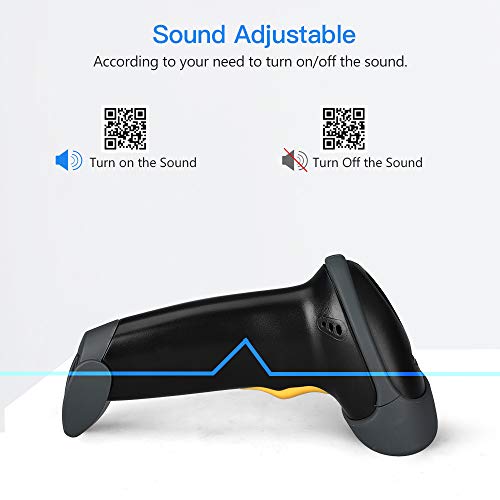 Eyoyo EYH2 Handheld USB 2D Barcode Scanner, Wired Automatic QR Code Scanner PDF417 Data Matrix Bar Code Reader with Long USB Cable for POS Mobile Payment, Convenience Store, Supermarket, Warehouse