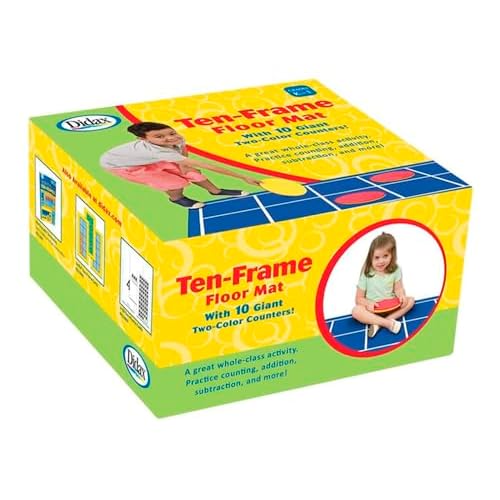 Didax Ten-Frame Floor MAT,Blue