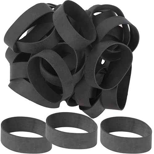 rubber bands size#94 black 35 pieces heavy duty tactical elastic bands wide strong rubber bands for office supplies survival camping biking fishing (3 1/2" x 3/4")