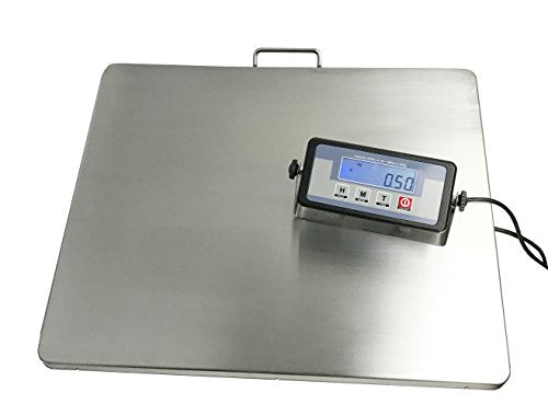 Heavy Duty Digital Shipping Scale 22x18 inch Stainless Steel Platform 400lb