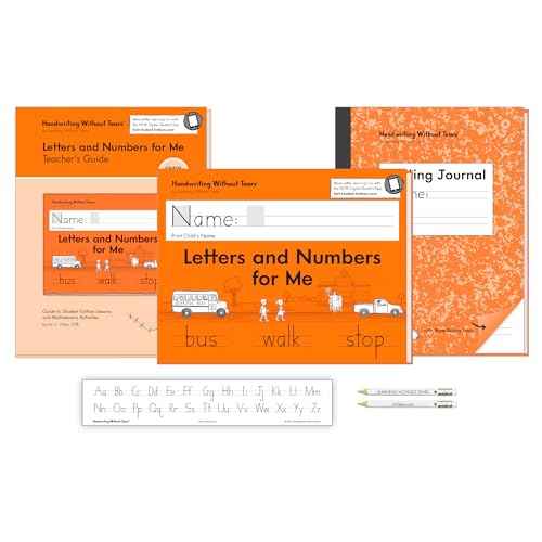 Handwriting Without Tears Kindergarten Printing Bundle, Age 3+, Pre-K+, Handwriting Without Tears, Student & Teacher Workbooks, School & Home, Language Arts, Tutoring, Tiny Pencils Included