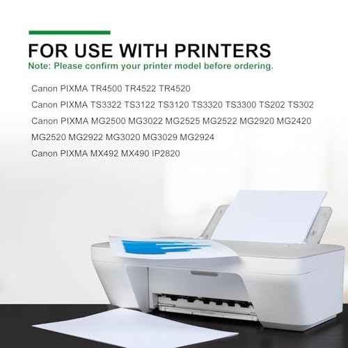 245XL Black Ink Cartridge PG-245XL Replacement for Canon 245 XL Black Ink Cartridge for Canon Pixma MG2522 TS3100 TS3122 TS3300 TS3322 TR4500 TR4520 TR4522 MX490 TS202, 2 Pack