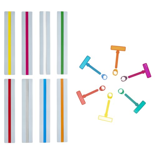 20PCS Dyslexia Tools for Kids ? Premium Guided Reading Strips with Finger Pointers, Colorful ADHD Text Overlays, Highlighter Trackers for Early Readers
