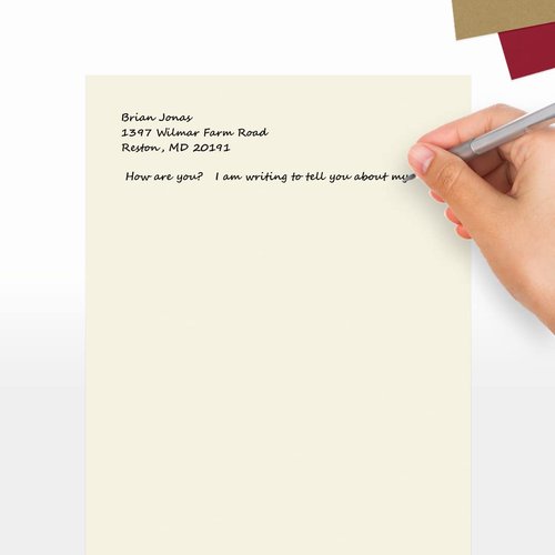 LUXPaper 8.5" x 11" Cardstock | Letter Size | Natural | 80lb. Cover | 250 Qty