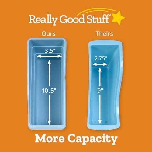 Really Good Stuff Durable Book and Binder Holder - 4 Pack, Black Color, 5.5? x 12.5? x 7.5?, Classroom Organization, Storage Solution, Sturdy and Versatile