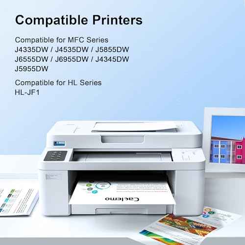 LC406 Ink Cartridges for Brother Printer for Brother LC406 Ink Cartridges LC406XL LC406 LC 406 Compatible with Brother MFC-J4535DW, MFC-J5855DW,MFC-J4335DW,MFC-J6555DW Printer (4 Pack)