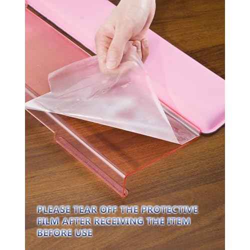 Computer Keyboard Wrist Rest Stand for Desktop, Keyboard Holder for Easy Typing with Wrist Pad for Office Desk, Home, School (Pink)