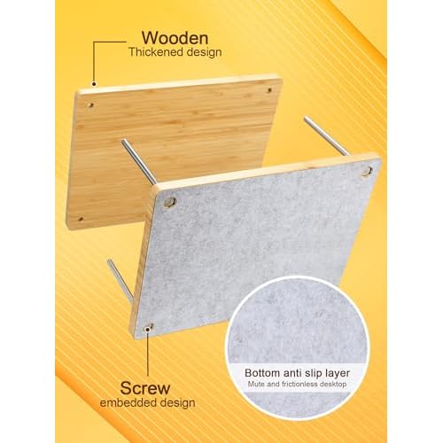Book Press - 14.7x11.4 Large Size, Sustainable Wood Bookbinding Press, Portable Grip Handle & Anti-Slip Mat, Handmade Book Binding Tools for Craft Enthusiasts