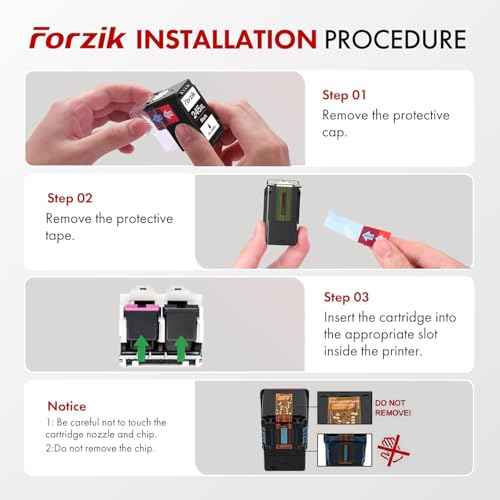 Forzik 245XL Ink Cartridge Compatible with Canon 245 XL 246XL for PIXMA MG2420 MG2520 MG2522 MG2525 MG2920 MG2922 MG2924 Printer (Black and Tri-Color 2 Pack)