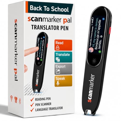 Scanmarker Pal Language Translator & Reading Pen for 100+ Languages, Dyslexia Support