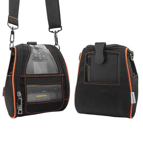Carrying Case for Zebra ZQ630 & QLN420 - Portable Thermal Label Printer Bag with Shoulder Strap and Belt Clip, Easy Transport and Protection, Convenient Label Access
