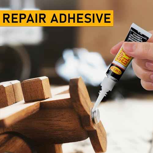 4 Pack Super Glue All Purpose, Fastest & Toughest Adhesive 3g Instant Repair Unbreakable Bond, Strong Superglue Liquid for Hard Plastic, Rubber, Metal, Leather, Ceramics, Wood, DIY Craft