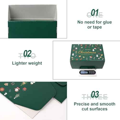 9x6x4 Inch Medium Christmas Shipping Boxes, 30 Pack Cardboard Packaging Mailer Box, Gradients Shipping Packaging Boxes for Small Business, Recyclable Cardboard Literature Gift Box