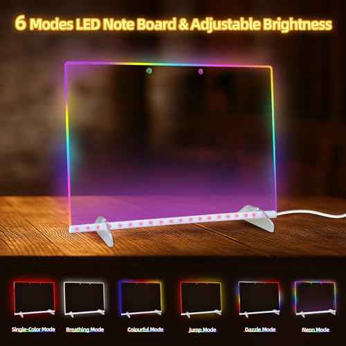 Led Drawing Board with Battery Pack, 13.7"X10" LED Note Board with Colors for Kids, Light Up Drawing Board for Home Office School, Personalized Birthday Gifts for Girls Boys