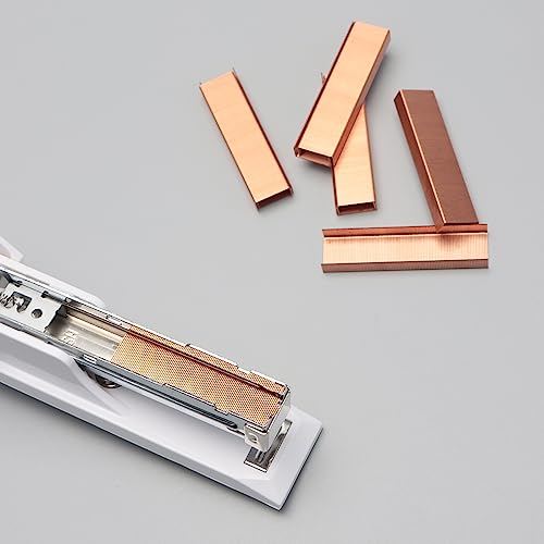 NatSumeBasics 3000 Rose Gold Staples 26/6 for Office & Home Use – 3000 Refill Pack