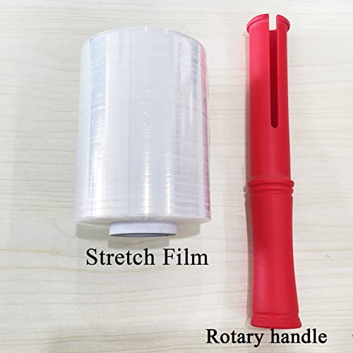 QILIMA Mini Clear Industrial Stretch Wrap Film, 80 Gauge Thick Cling