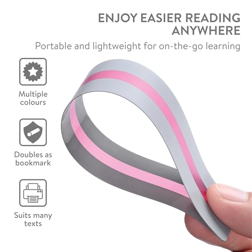 10 Pcs Reading Stripe with Wrapped Paper and OPP Bag - Colored Overlays for Focus