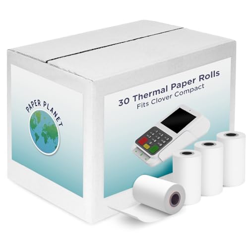 PaperPlanet Thermal Receipt Paper for Clover Compact | 30 Rolls