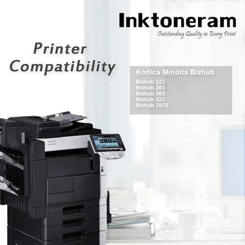 TN-217 TN217 A202031 Compatible Toner Cartridges Replacement for Konica Minolta Bizhub 223 283 363 423 7878 (Black, 2-Pack)