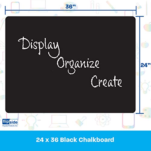 Flipside FLP10206-2 Black Chalk Board 24 X 36, 2/Pack