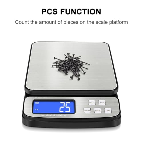 Fuzion Digital Postal Scale 90lb x 0.1oz Stainless Steel Platform PS2 Variation