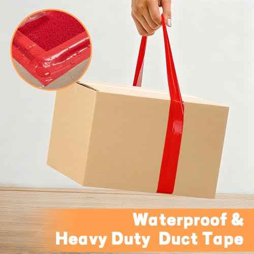 Rouceyxin Rainbow Colored Duct Tape, 6 Pack Heavy Duty Duct Tape Bulk, Waterproof, No Residue, Writable, Tear by Hand, 15 Yards x 2 Inch, for Packaging, Labeling, Arts and Craft