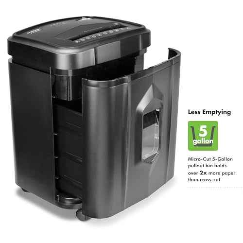 Aurora AU1225MA High-Security 12-Sheet Micro-Cut Paper and CD/Credit Card Shredder/ 5-Gallon Pullout Basket/40 Minutes Run Time