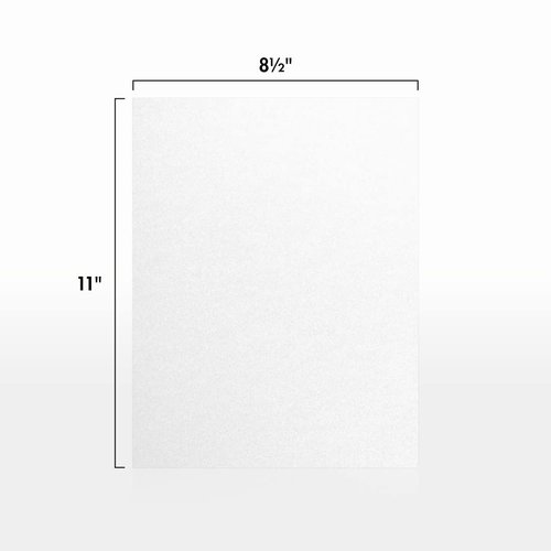 LUXPaper 8.5" x 11" Cardstock | Letter Size | Crystal Metallic | 105lb. Cover (192lb. Text) | 250 Qty