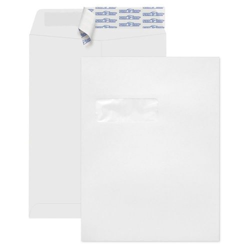LUXPaper 9 x 12 Open End Window Envelopes | Peel & Press | White | 28lb. Text | 500 Qty