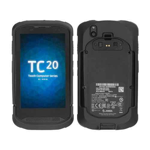 TC20 Protective Bumper Case for Zebra TC20 TC200J TC25 Full Touch Barcode Scanner Mobile Computer, Rugged TPU Rubber Cover Fall-Resistant, for Devices Without Keyboards